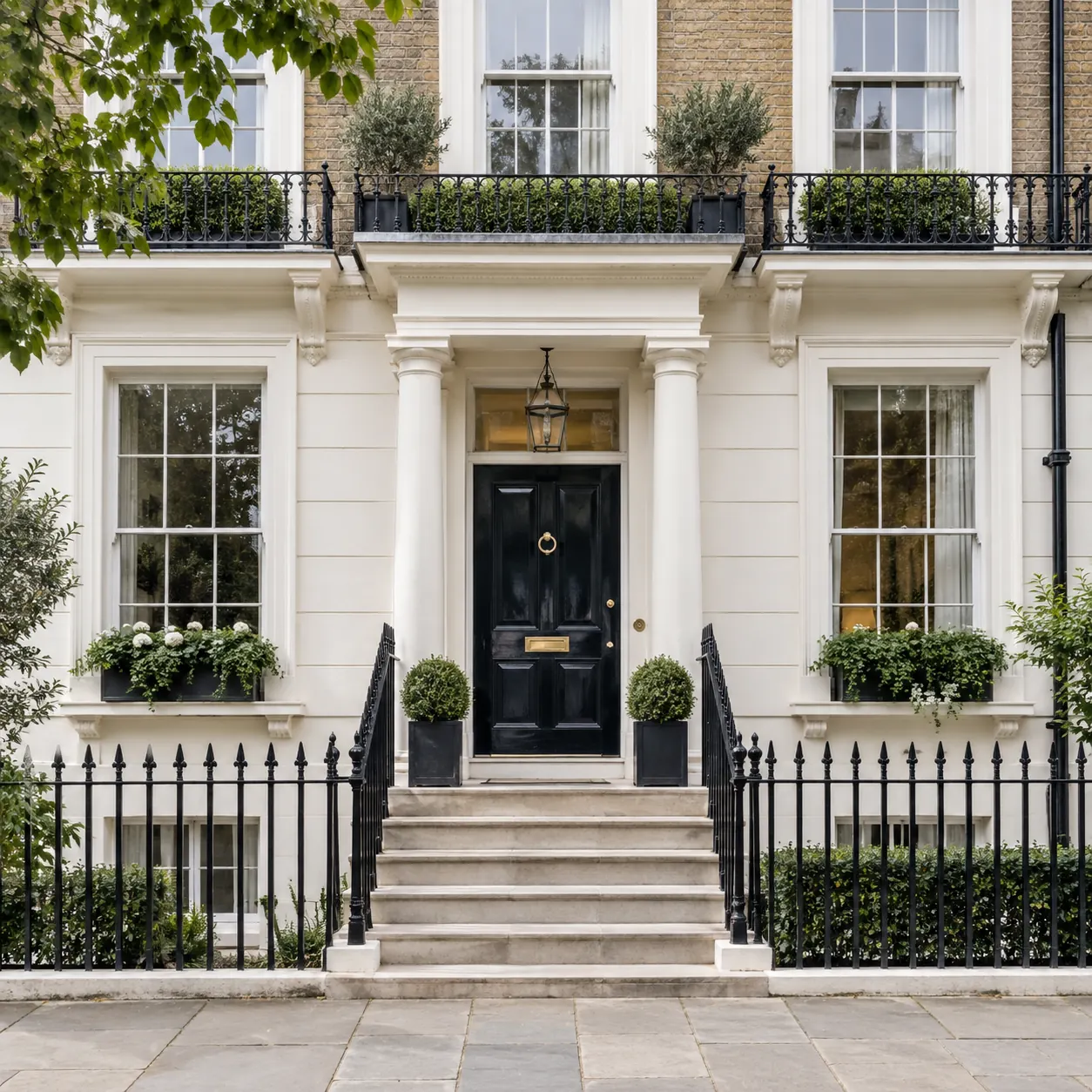 A well-maintained London townhouse