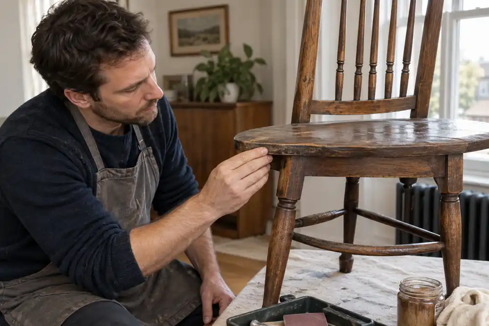 Careful preparation and finishing during furniture repair