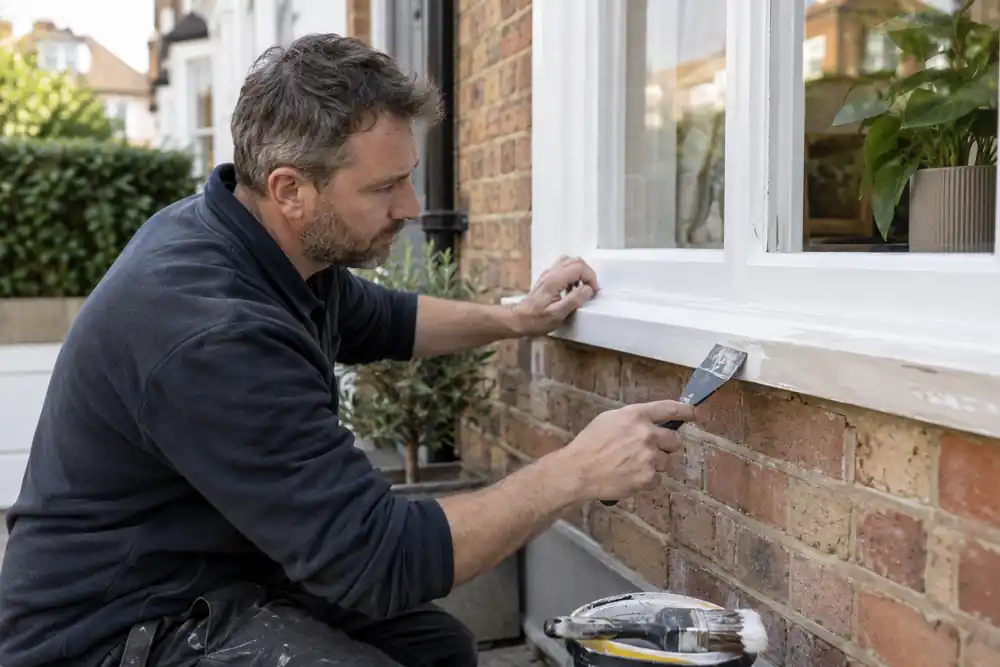 Careful preparation and finishing during outdoor handyman services