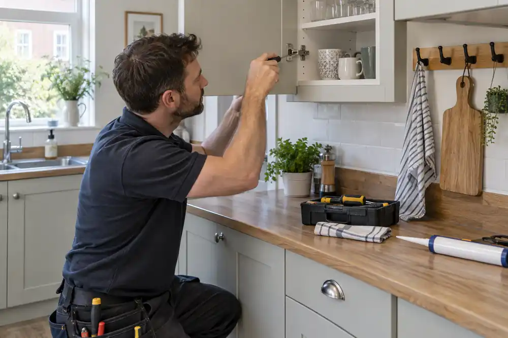 Minor household repairs completed during an odd jobs visit