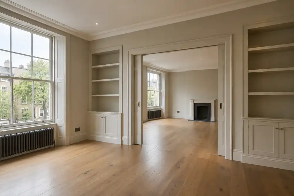 Coordinated interior finish after property refurbishment