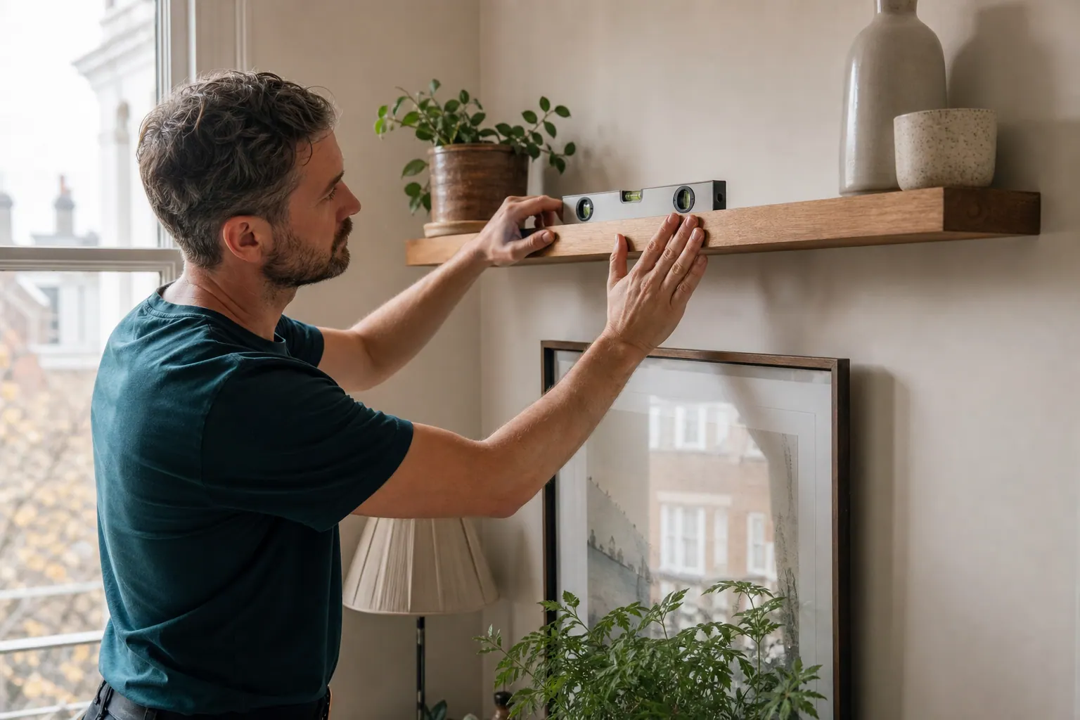 Resident comparing an apartment defect with a handover checklist