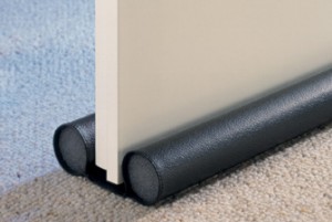 Draught-Proof Door Black Draught Excluder Placed Under a Door
