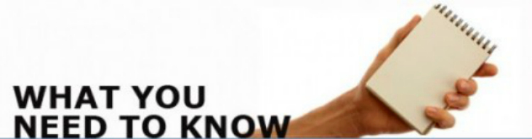 What You Need to Know What You Need to Know Sign