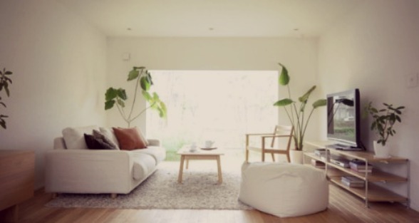 Flat TV Rack in a Modern Living Room