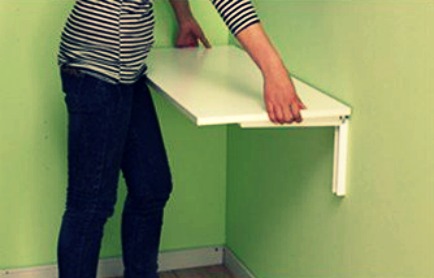 Affix Shelf on a Folding Table