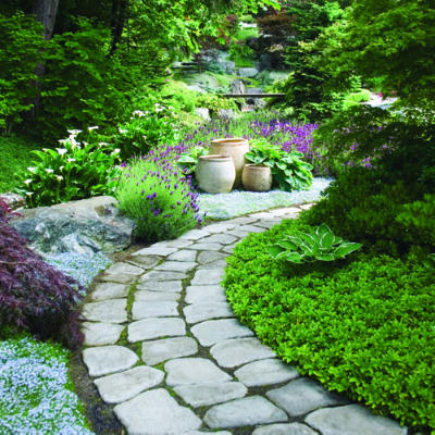 Cobble Stone Garden Path