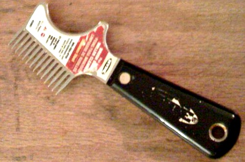 Paint Brush Comb For Taking Off Excess Paint Painting Brush Comb