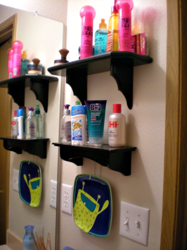 Bathroom Storage And Space Saving Vertical Storage With Shelving