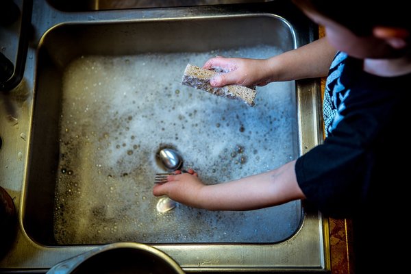 Children Cleaning Children Work