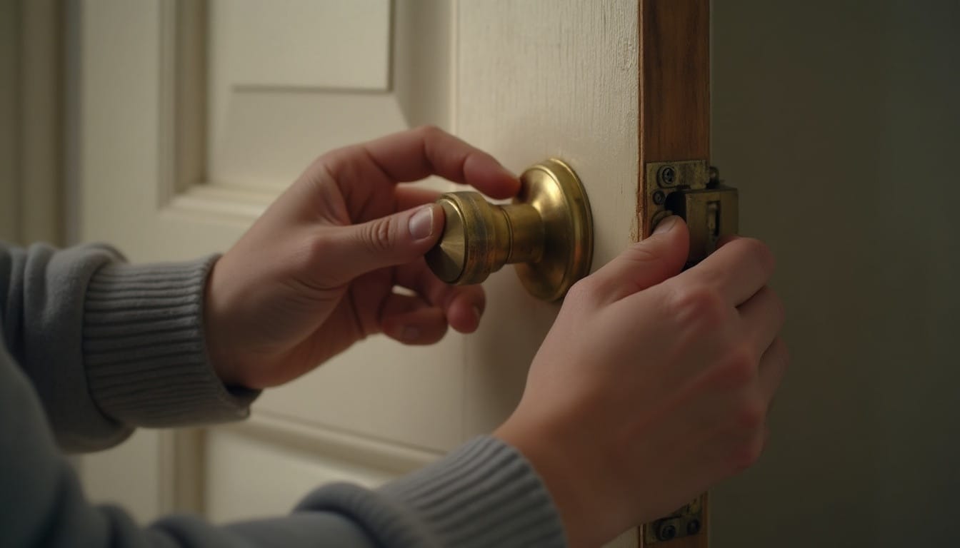 Broken door handle